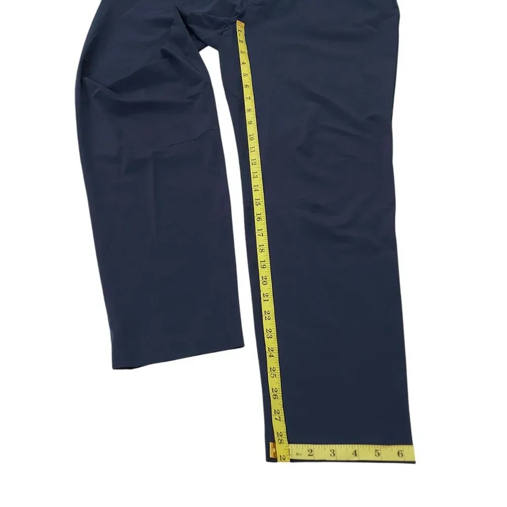 Fabletics Pants Mens Large Navy The Only Pant Tapered Snap Stretch Athletic